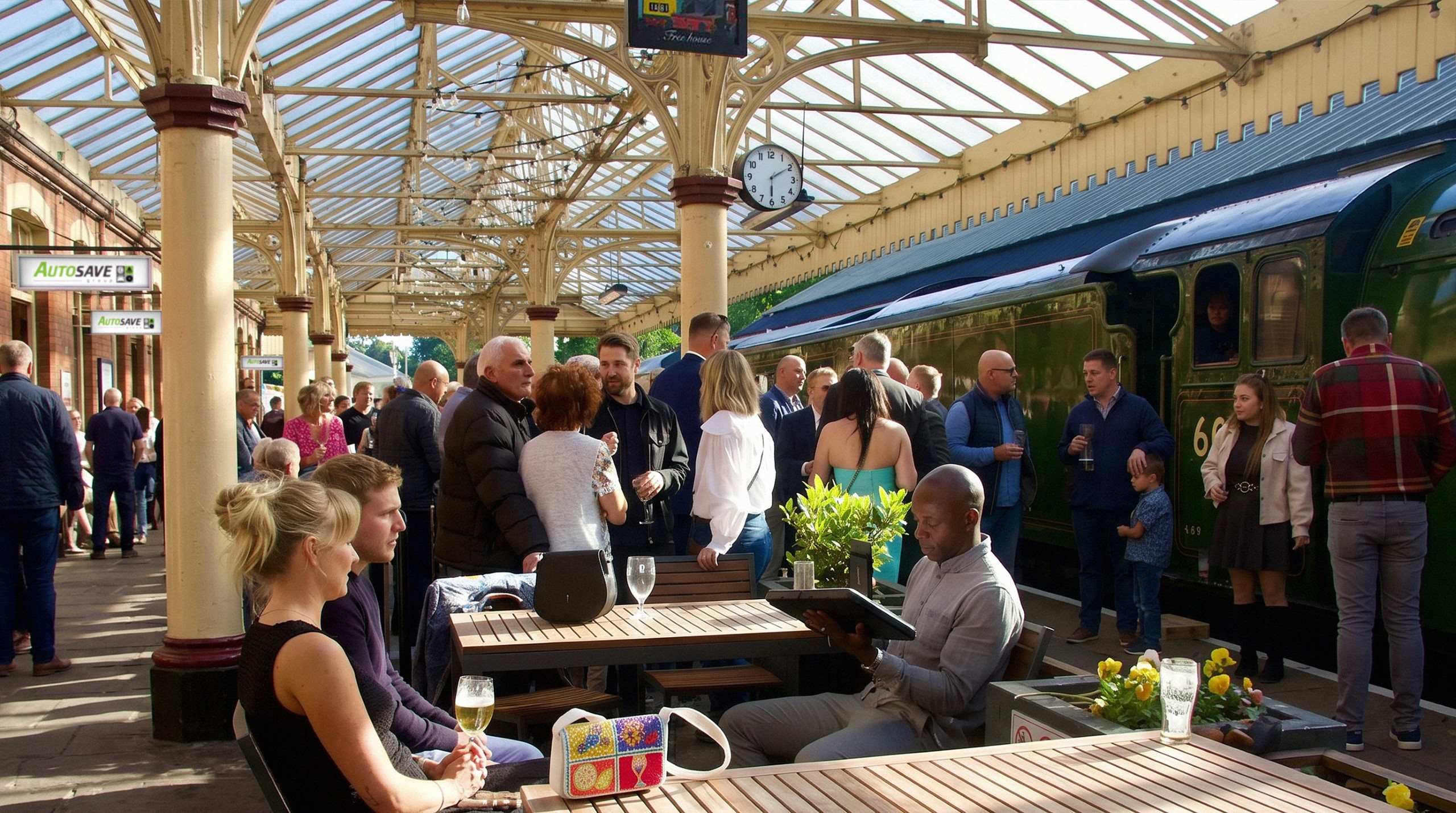 Celebrations at Trackside