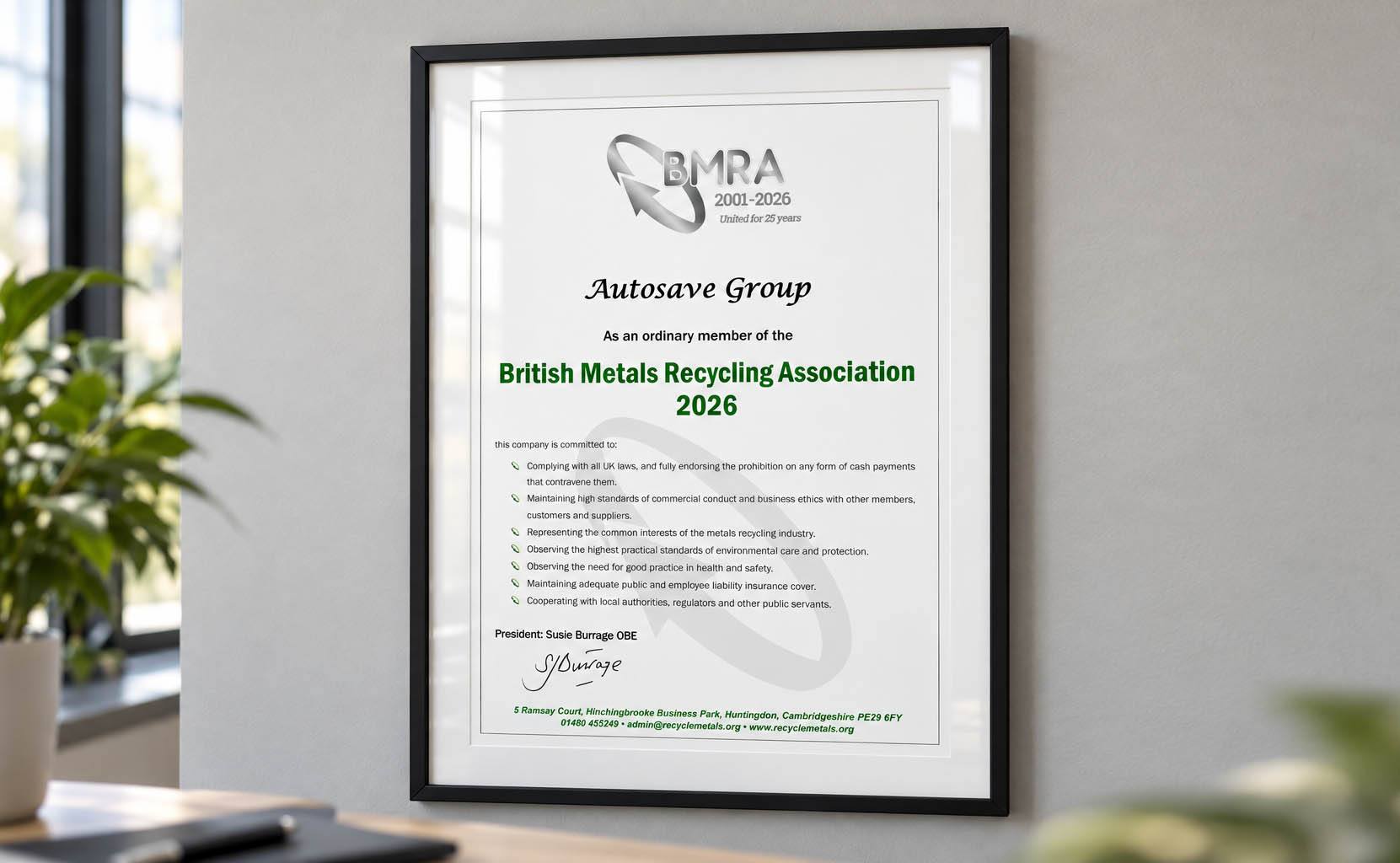 Framed Certificate in a Modern Office copy-2